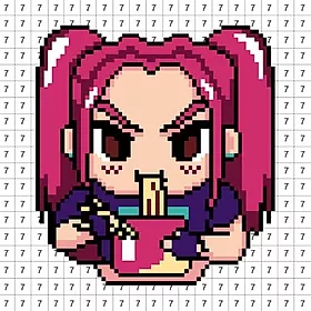 Pixel Number - DIY Coloring